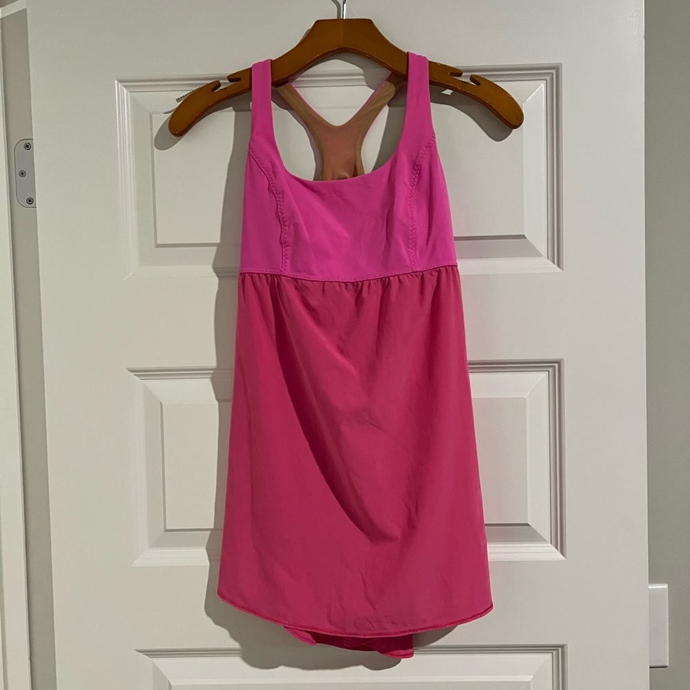 Lululemon Size 6 Pink Venus Babydoll Tank Top